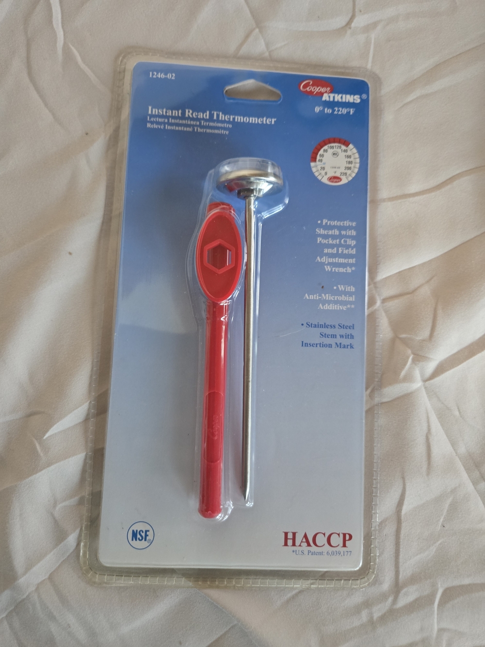 Red Instant Read Thermometer - Fast Accurate Readings